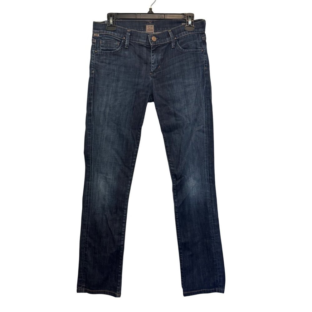 Citizens Of Humanity Ava Low Rise Straight Leg Jeans Womens Blue Denim USA Made